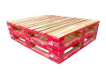 Wooden pallets for hire from Pallet 1200 x 1000 mm painted red